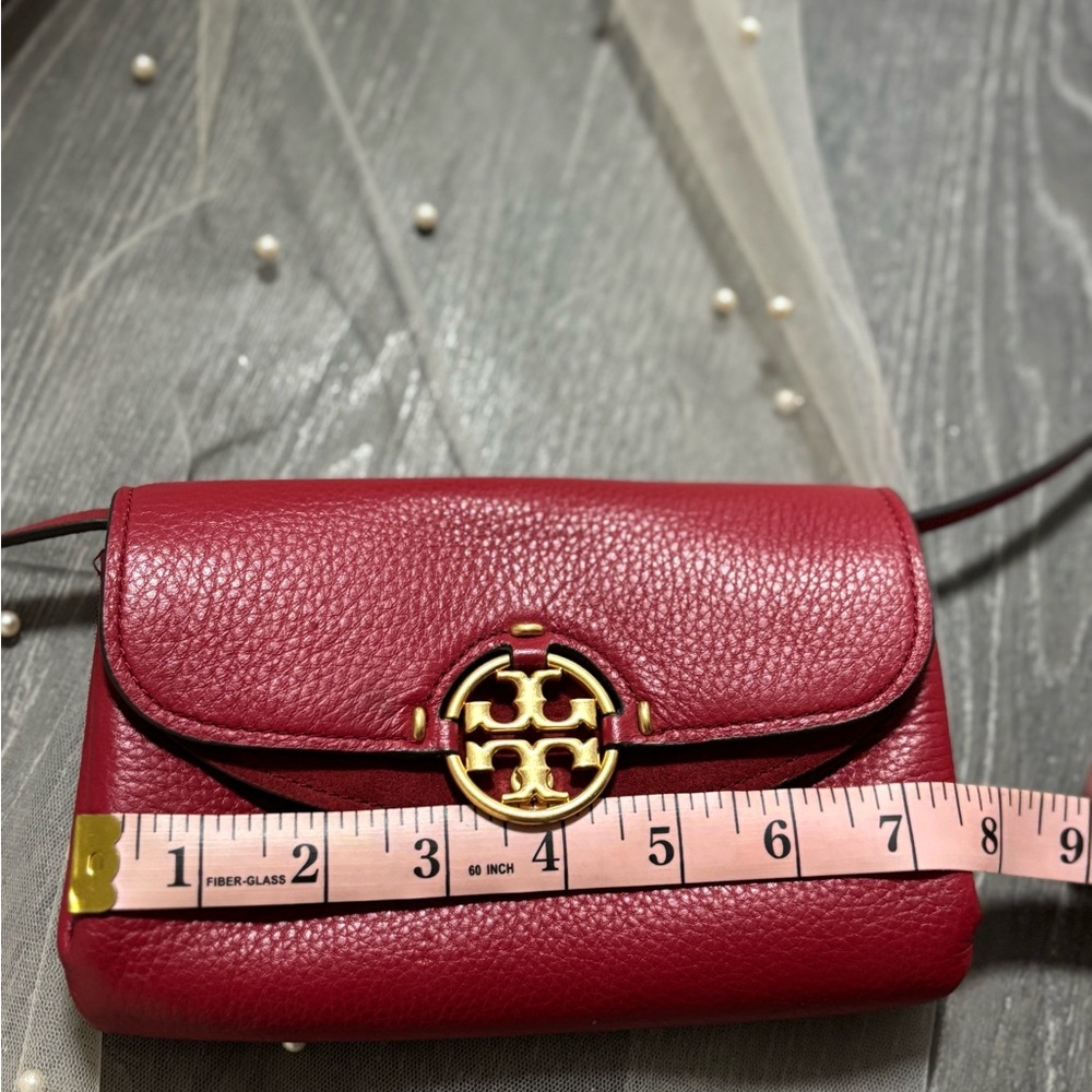 Tory Burch Red Leather Shoulder Bag